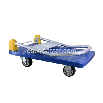 Carro de carro con plataforma plegable azul